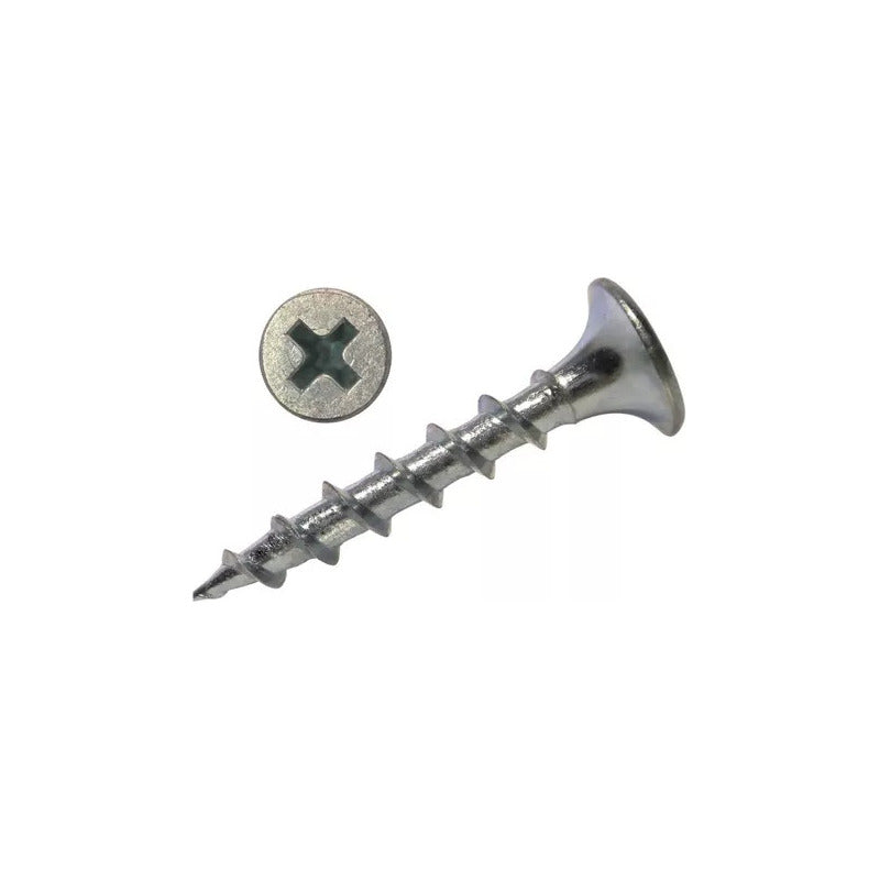 Tornillo Madera Crs Zincado 6 X 2 Pulgadas - 1000 Unidades