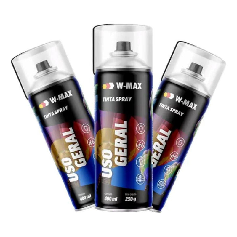 Pintura En Spray Rojo W-max 400ml Uso General