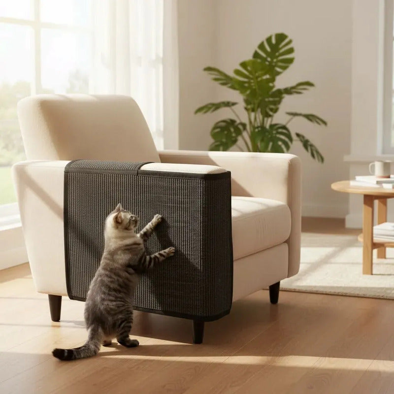 Protector De Sofá Adhesivo Rascador Gatos 30 X100 Oferta 2x1 Beige