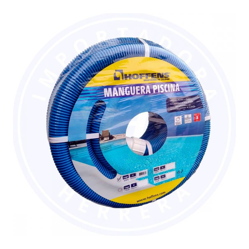 Manguera Piscina Azul Hoffens 38mmx20m Con Conect