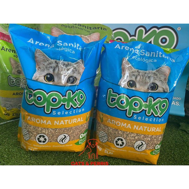 10 Kg Arena Ecologica Natural Lavanda (5 Bolsas De 2kg)