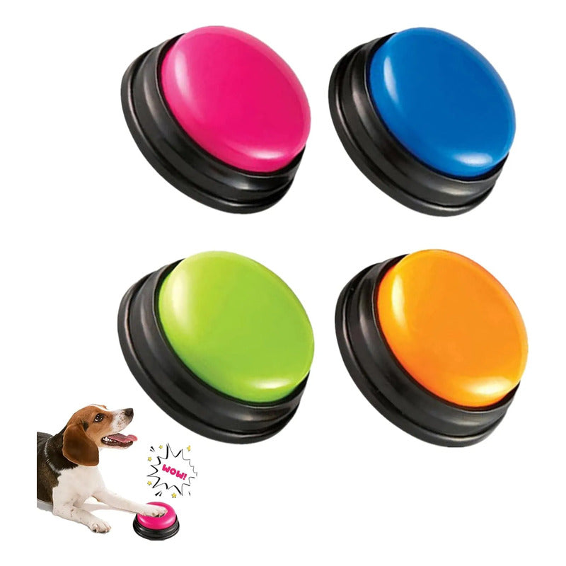 Campanas De Entrenamiento De Mascotas Comandos De Grabación Rosa Chicle