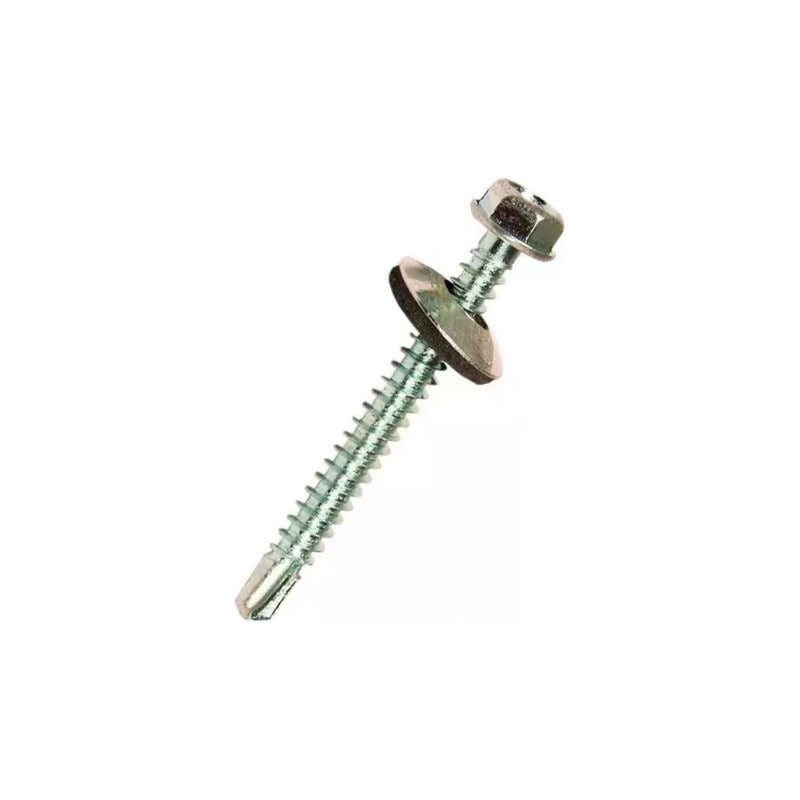 Tornillo Cabeza Hexagonal C/g Punta Broca 12 X 3 1/2 (100un)