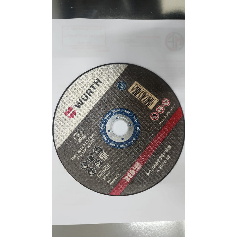 Disco De Corte Metal 7x3 Mm. Wurth
