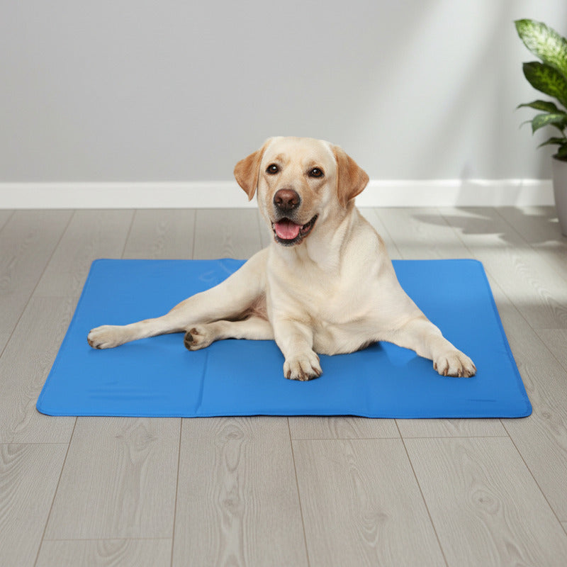 Sabanilla Refrescante Para Perros 50x65 Cm Azul Oscuro Azul Refrescante