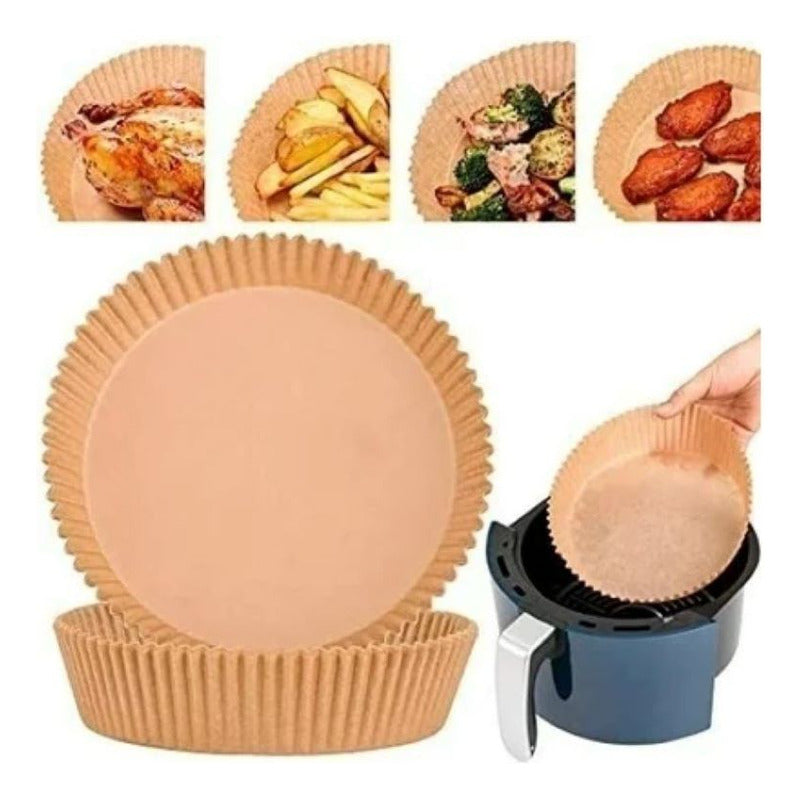 Forro Desechable Air Fryer, Antiadherent Circular 200mmx45mm