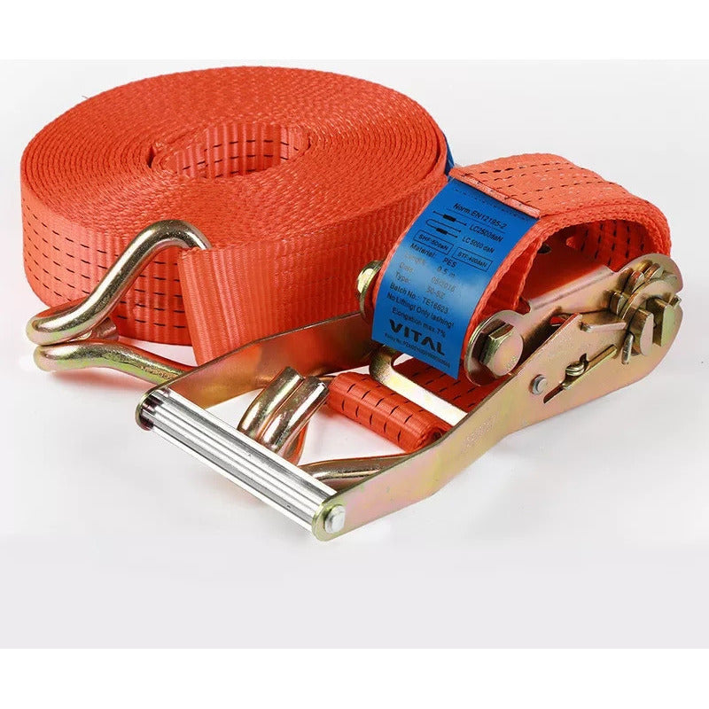 Eslinga Cinta Amarre Con Ratchet 2 Pulgada X 10 M