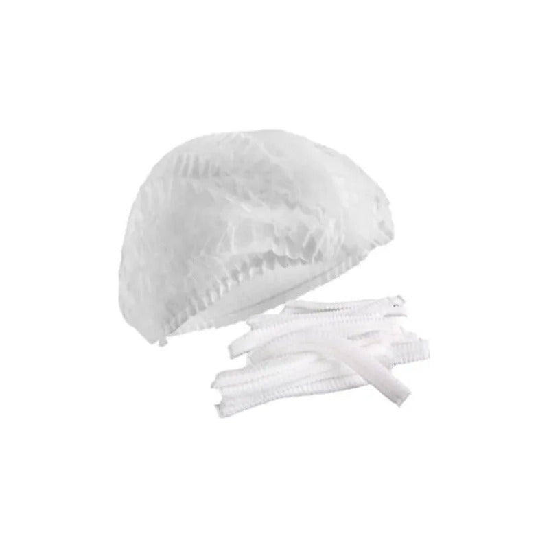 Delantal Profesional Mandil Negro + 5 Cofias Desechable