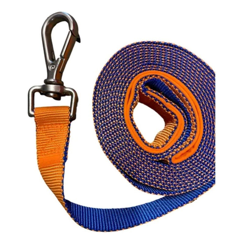 Correa Plana Resistente Larga Para Perro 6 Metros X 3.8 Cm