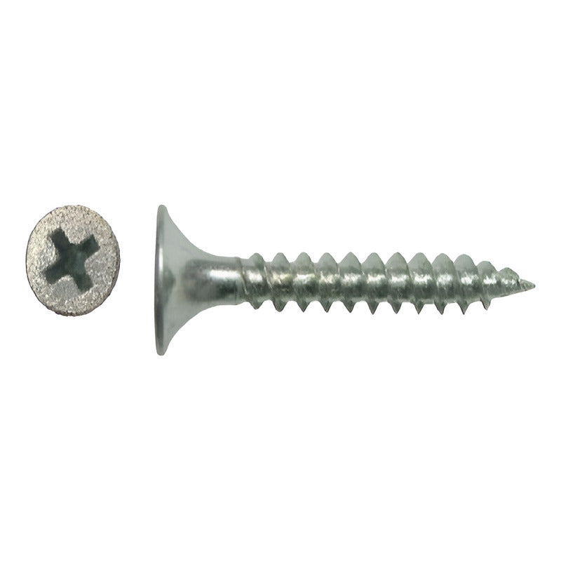 Tornillo Vulcanita Punta Fina 6 X 1 5/8 Zn (bolsa 1.000 Un)