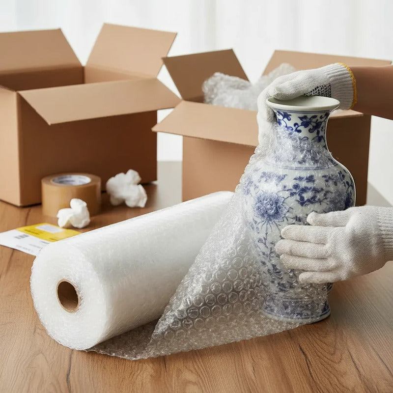 Rollo Plástico Burbujas 8 Mts X 1mtrs Blanco