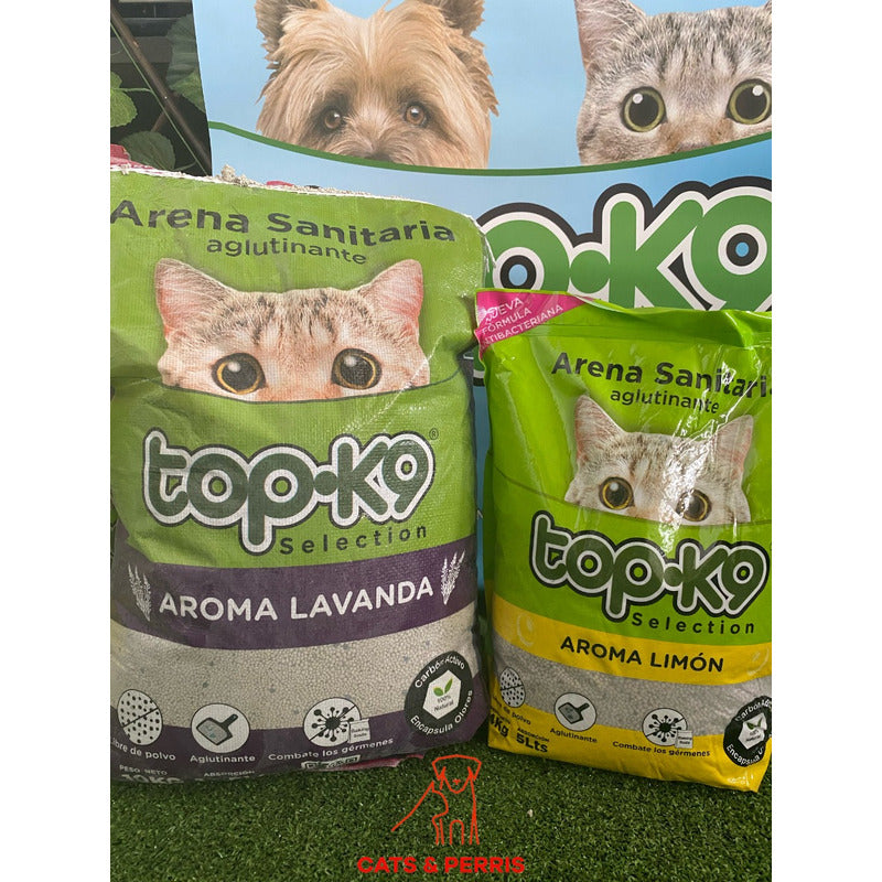 Arena Sanitaria Aglutinante Topk9 10kg Lavanda