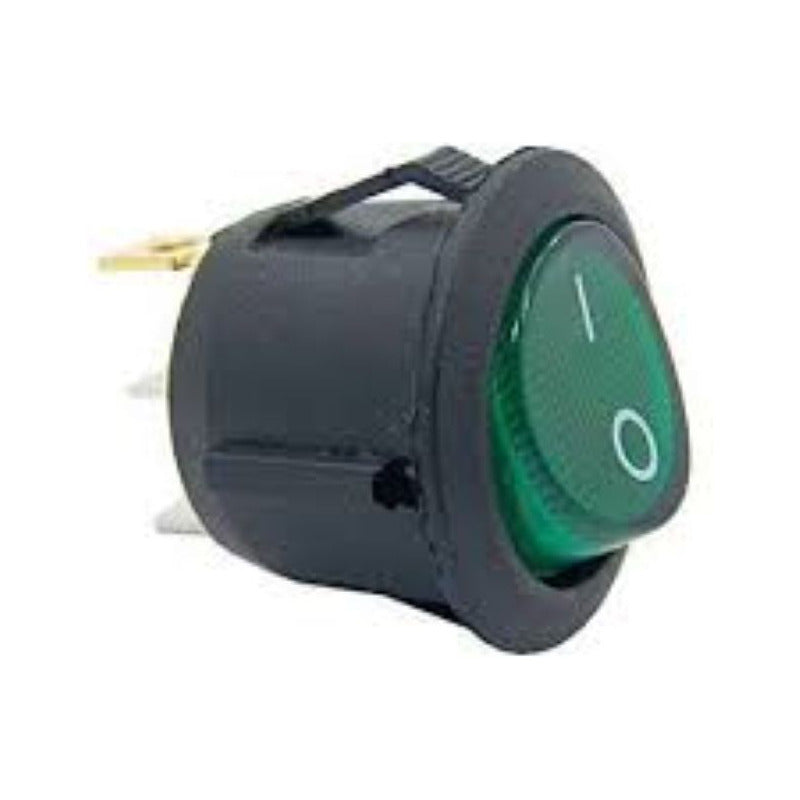 Interruptor 16a 12v 3 Pin On-off C/luz Roja