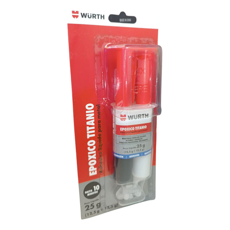 Pegamento Adhesivo Epoxico Titanio 25gr Wurth
