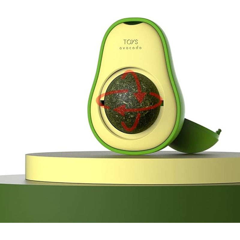 Juguete Palta Interactivo Bola Con Hierba Gatera Color Verde