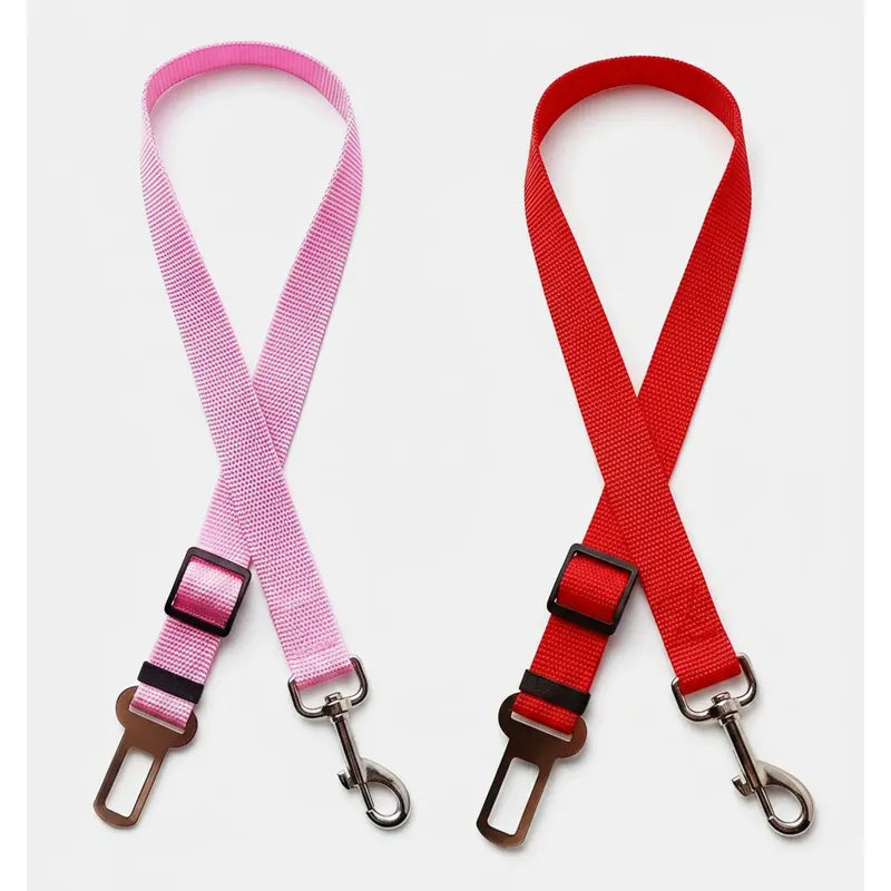 Cinturón De Seguridad Para Mascotas En Auto Arnes Oferta 2x1 Rosa Única