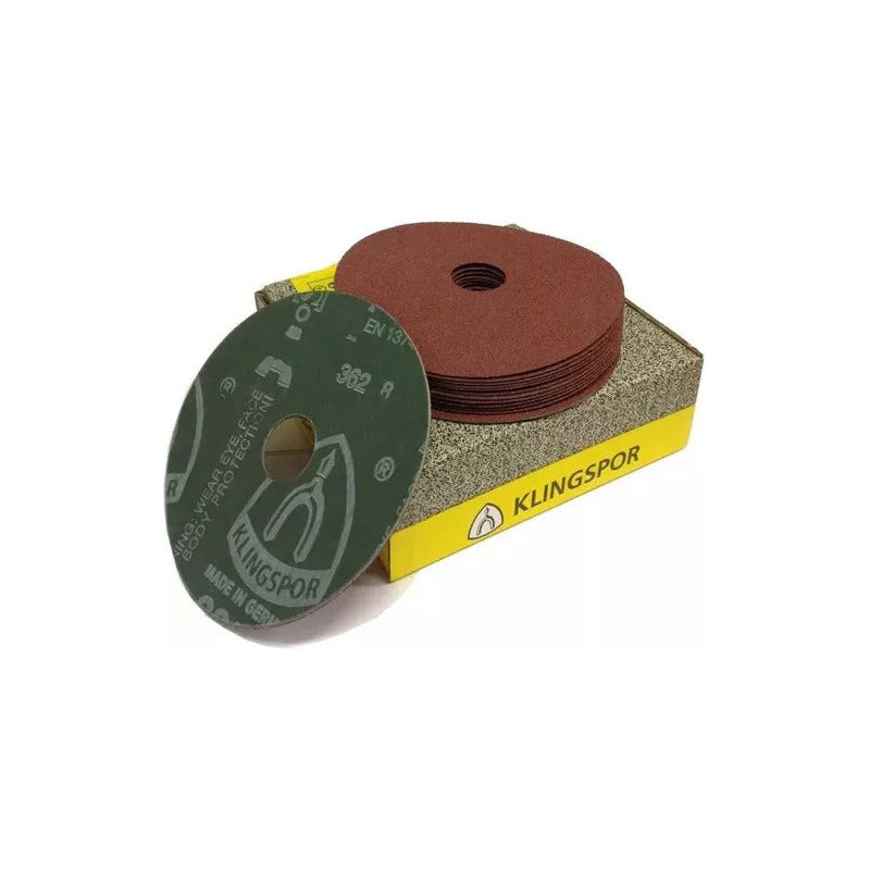 Disco Lija Grano 80 Klingspor 10 Unidades.