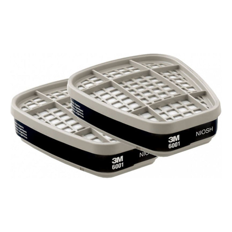 Respirador Medio Rostro 3m Modelo 6300. Con Filtros 6001