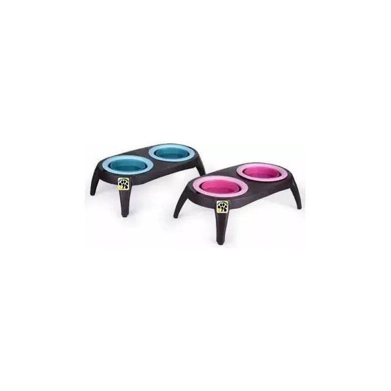 Plato Doble Plegable, Para Mascota, Bebedero Y/o Comedero