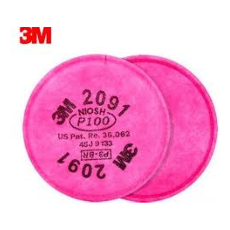 Filtro 3m P100 Modelo 2091 Aplica A Todas Las Mascarillas 3m