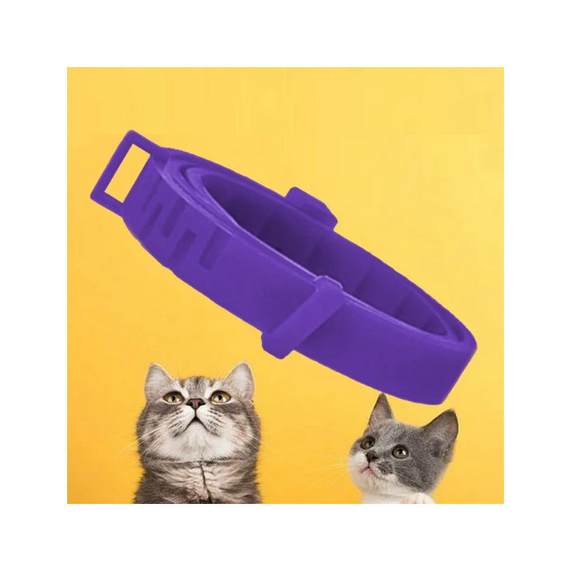 Collar Antipulgas Para Gato Happy Pets Aromatizado Violeta 45cm