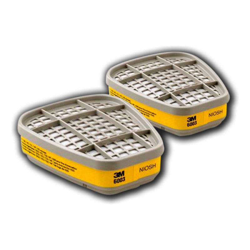 Respirador Medio Rostro 3m Modelo 6300. Con Filtros 6003