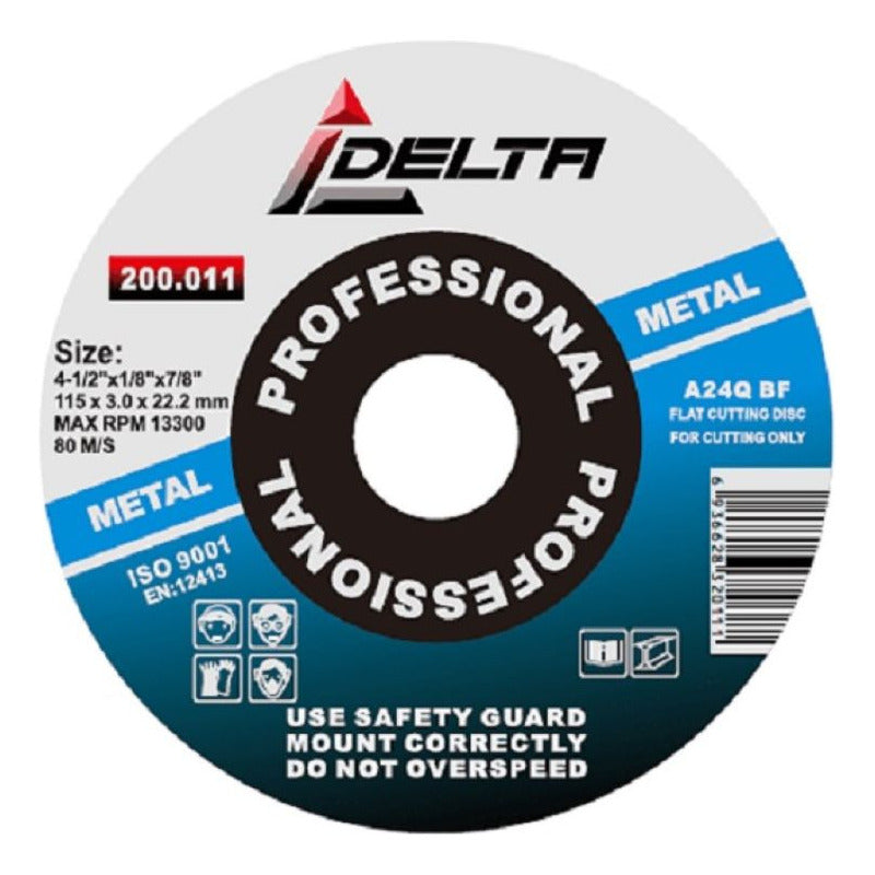 Disco De Corte 4 1/2 3mm Delta