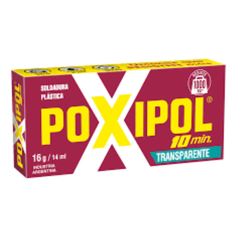 Poxipol Pegamento Transparente Soldadura Plastica