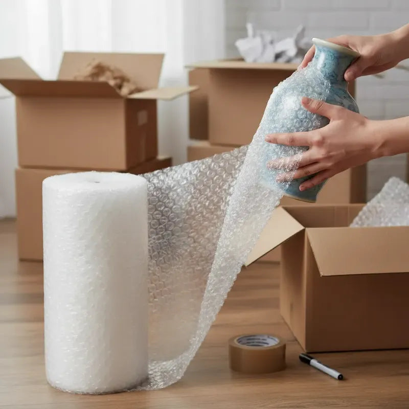 Rollo Plástico Burbujas 5 Mts X 1mtrs Blanco