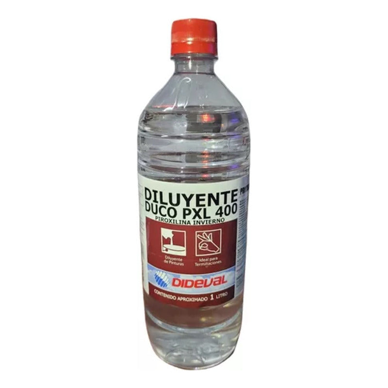 Duco Pxl 400 Piroxilina Invierno 1 Litro Diluyente Dideval Cerdas Transparente