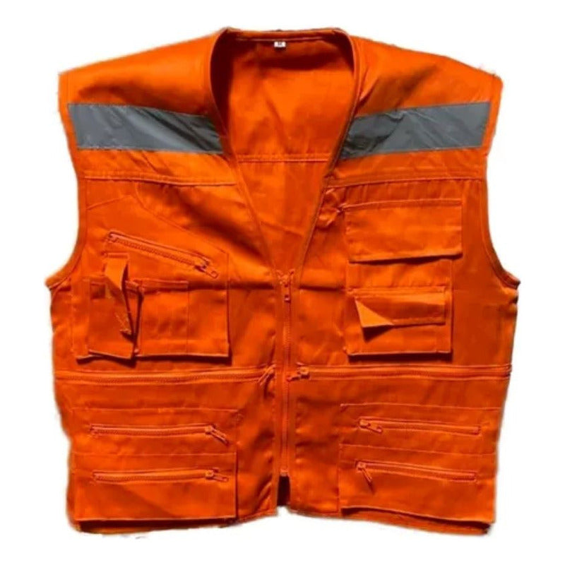 Chaleco Geologo Poplin Naranjo