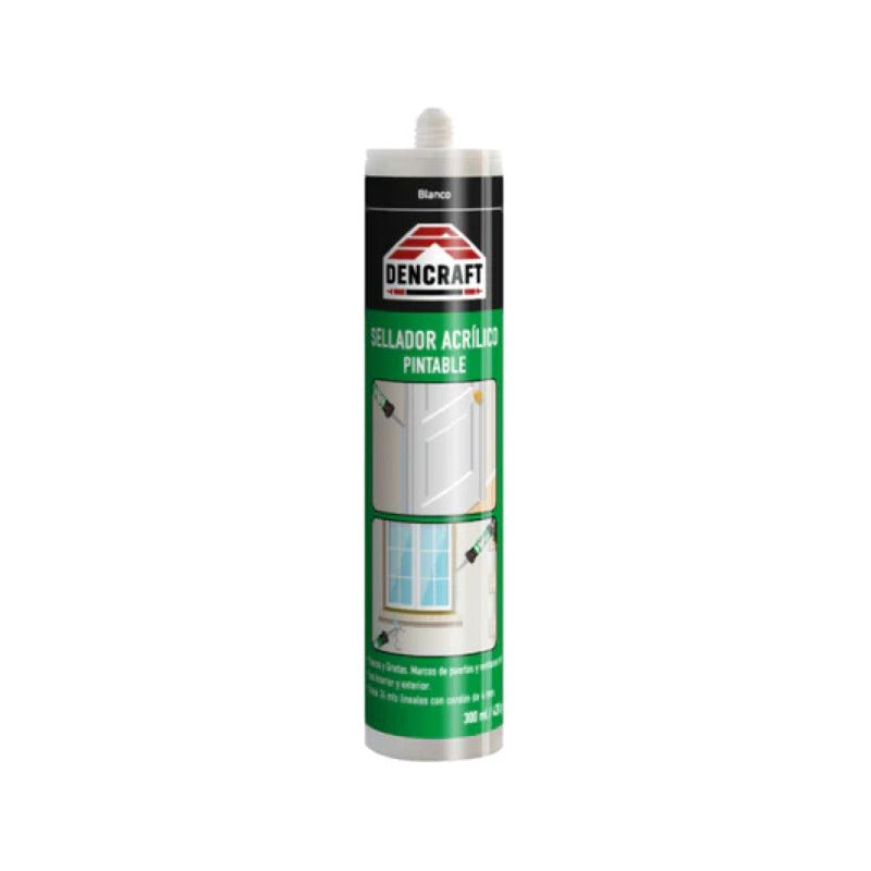 Sellador Acrílico Dencraft Cartucho Pintable 300ml