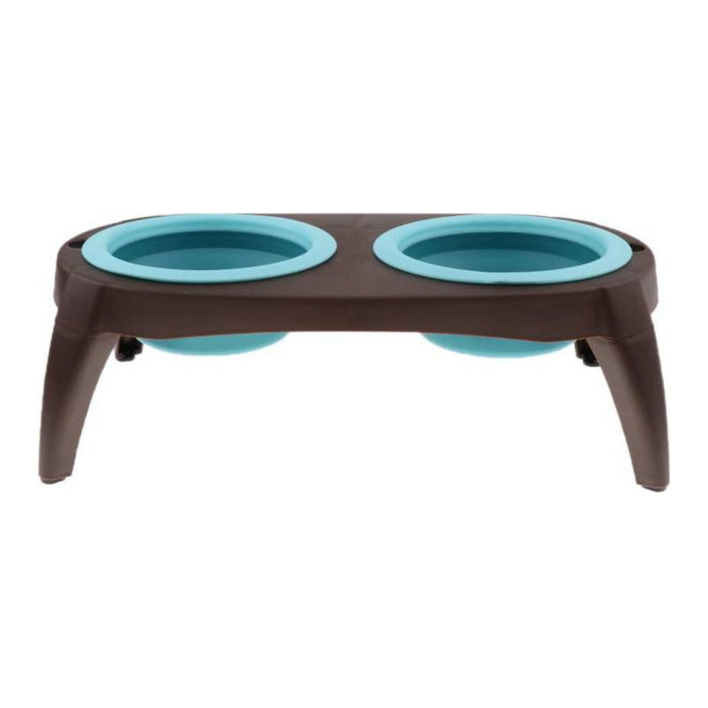 Plato Doble Plegable, Para Mascota, Bebedero Y/o Comedero