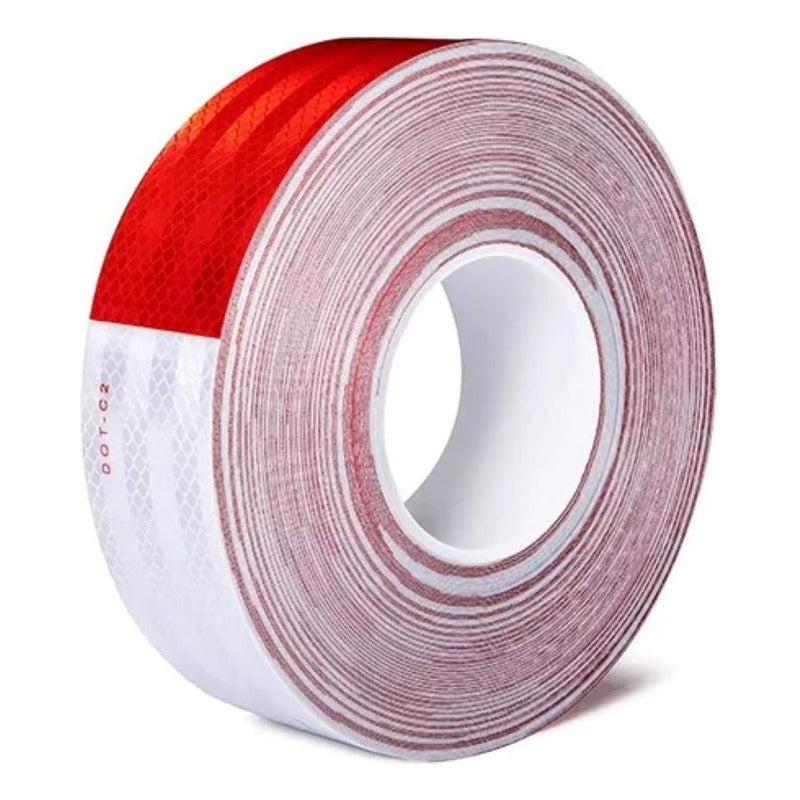 Cinta Reflectiva Dot-c2 Blanco/rojo 5m