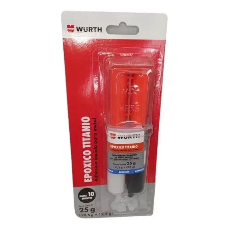 Adhesivo Liquido Para Metal Epóxico Titanio 25gr Wurth
