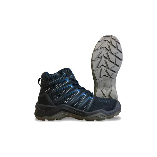 Zapato Zapatilla De Seguridad V-flex V930 Negro Con Azul