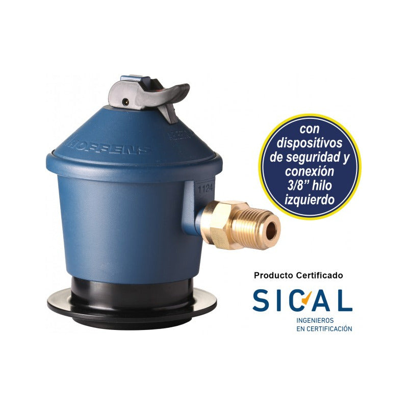 Regulador Para Gas Glp Hoffens 15 Kg Con Valvula Seg