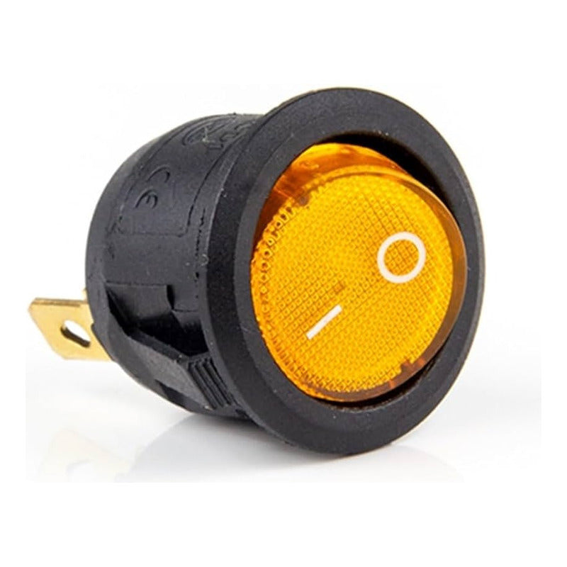 Interruptor 16a 12v 3 Pin On-off C/luz Roja
