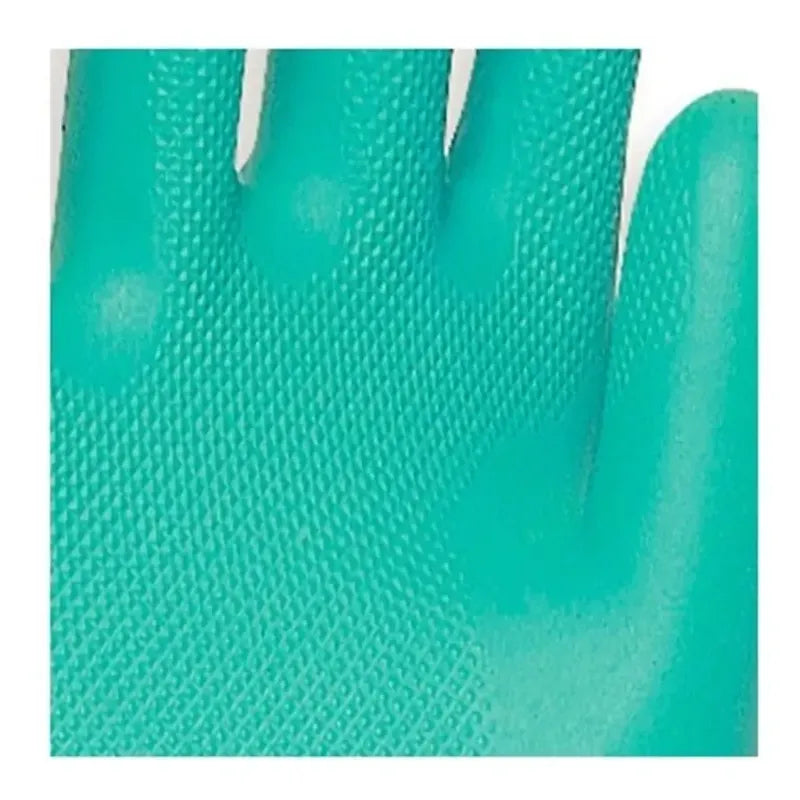 Guantes De Nitrilo Flocados Antideslizantes Metalfer Spa Verdes Verde