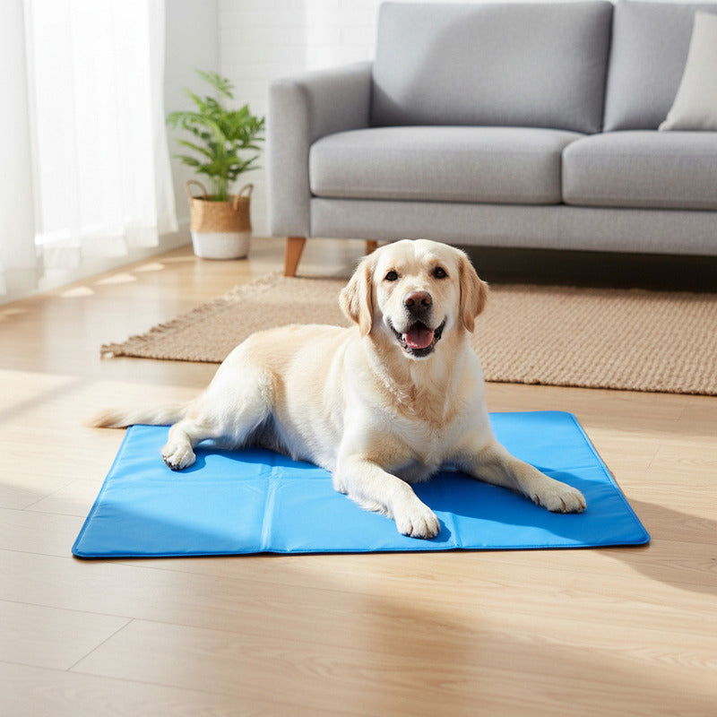Sabanilla Refrescante Para Perros 50x65 Cm Azul Oscuro Azul Refrescante