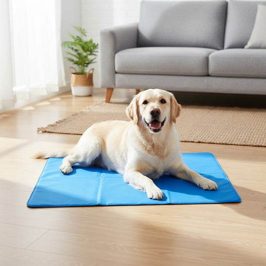Sabanilla Refrescante Para Perros 50x65 Cm Azul Oscuro Azul Refrescante