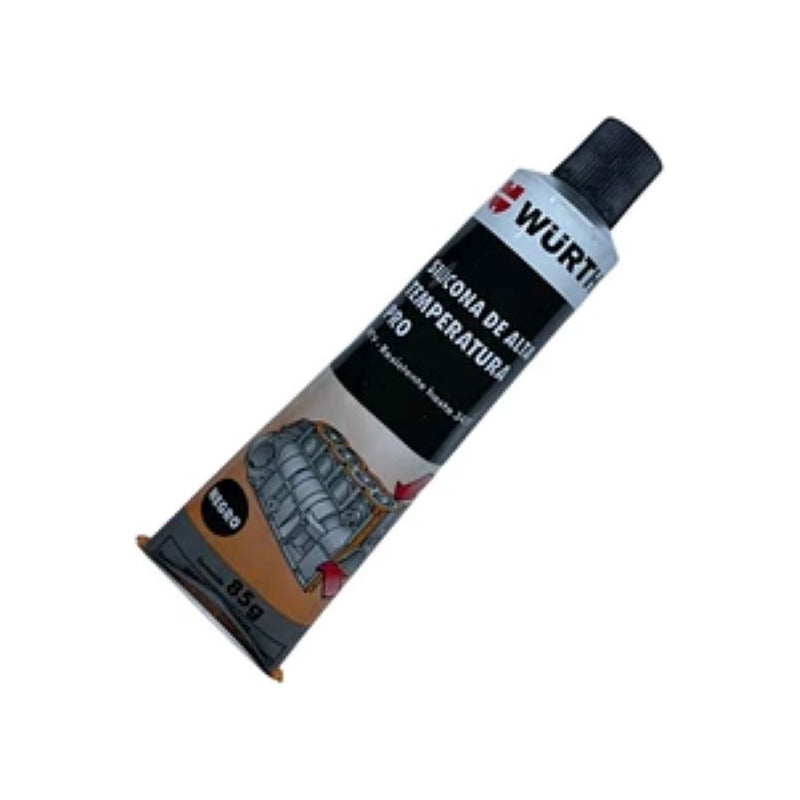 Silicona Alta Temperatura Negra Wurth
