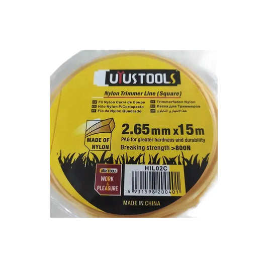 Hilo Nylon P/cortapasto 2.65mmx15m Amarillo