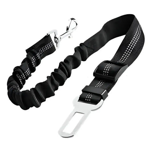 Cinturón De Seguridad Para Mascotas En Auto Arnes Oferta 2x1 Negro Única