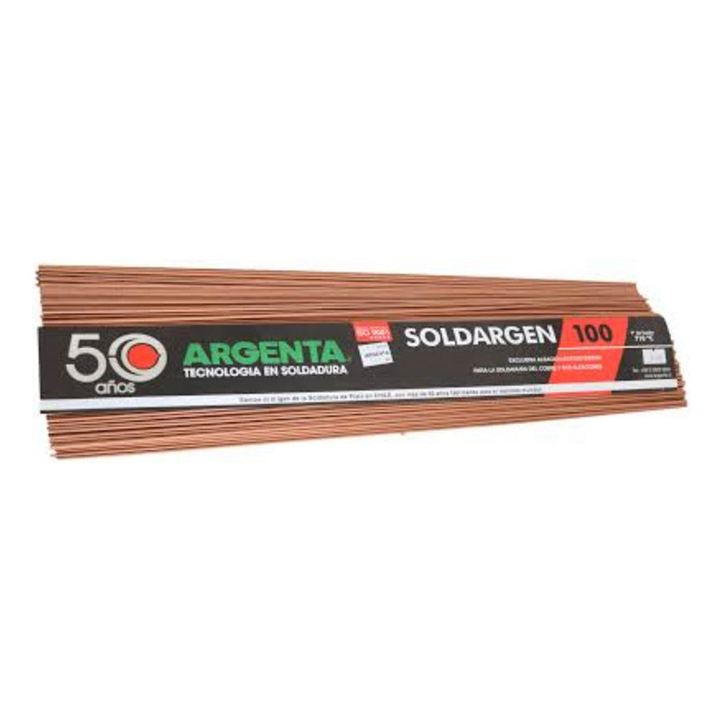 Soldadura Plata 1% Cobre Soldargen 100 (1 Kg)