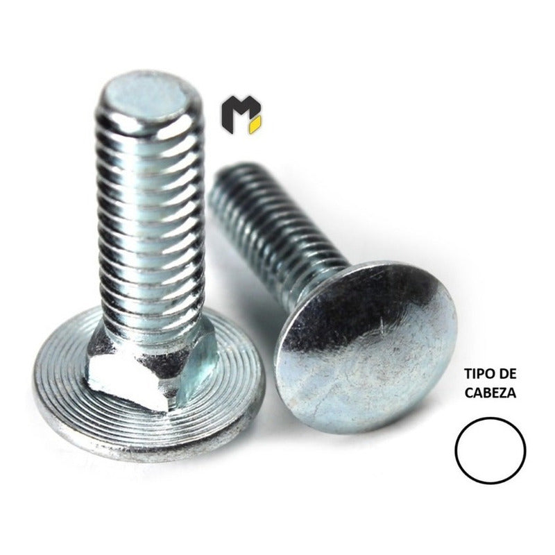 Pack Perno Coche 5/16 X 6 Zn+tuerca+golilla Pl Cte (50 Un)
