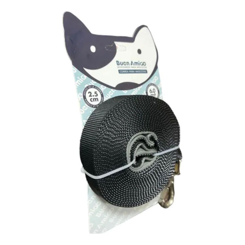 Correa Larga Para Perro Antideslizante 6 Metros X 2.5 Cm