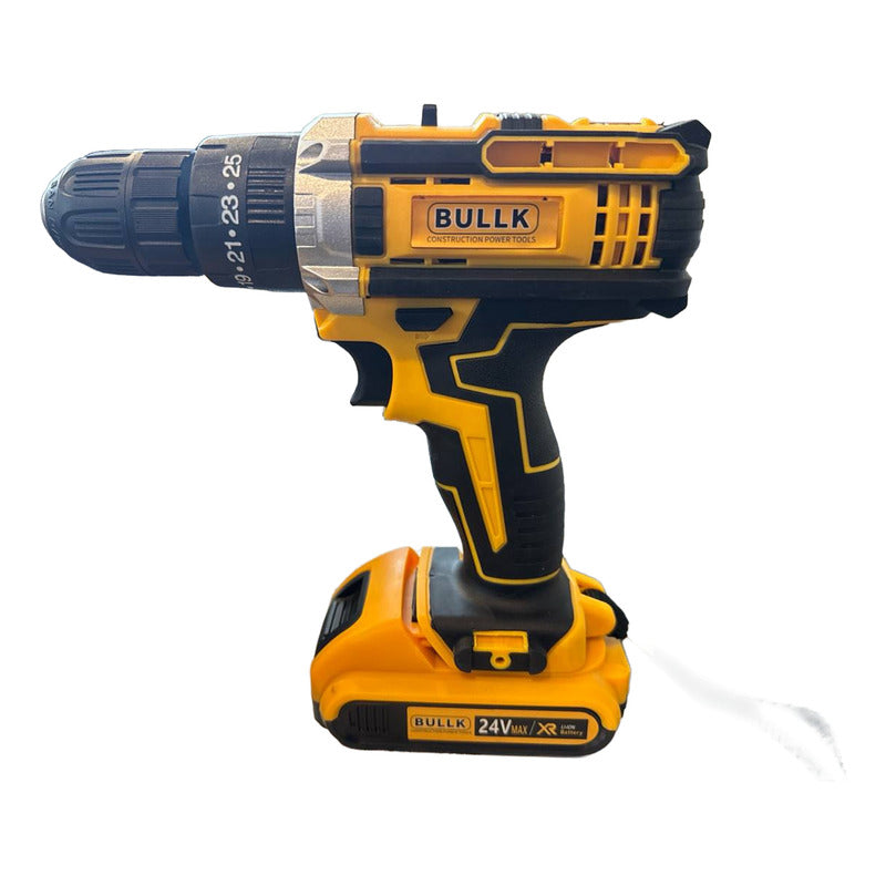 Kit Taladro Inalámbrico Bullk 24v Con Accesorios