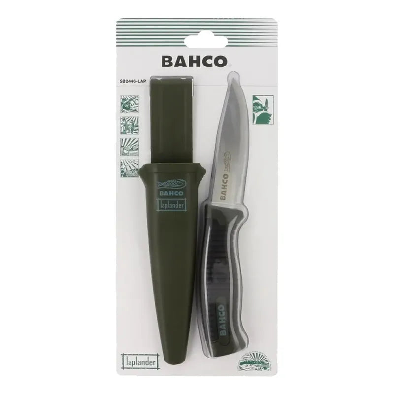 Cuchillo Bahco  Laplander  Con Funda Color Verde Oscuro Verde Oscuro