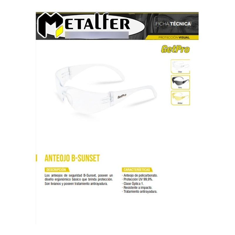 Lentes Oscuros De Seguridad (antiparra Spy)